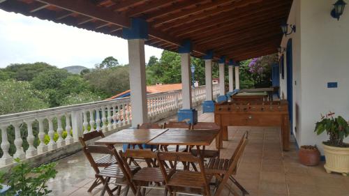 Balcony/terrace, Casa Campo Tipo Fazenda in Near Center