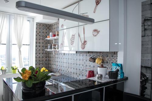 廚房, Apartment Travel hub *** in 瓦拉日丁