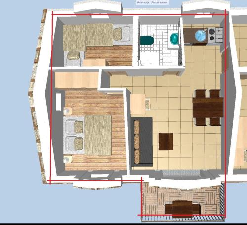  Villa two brothers - apartment 3 in Zaostrog