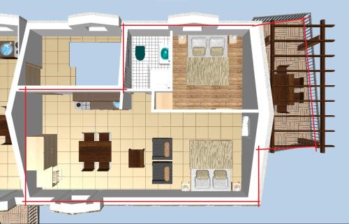  Villa two brothers - apartment 4 in Zaostrog