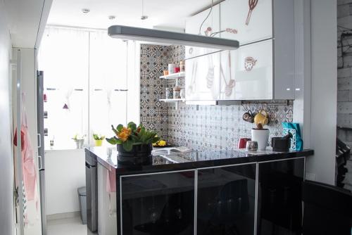 廚房, Apartment Travel hub *** in 瓦拉日丁