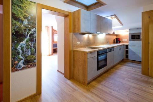 مطبخ, Ferienwohnung Saalbach Fieberbrunn in فيبغوبغن