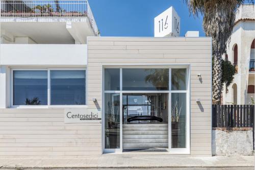 入口, Hotel Ristorante Centosedici in 特拉西那