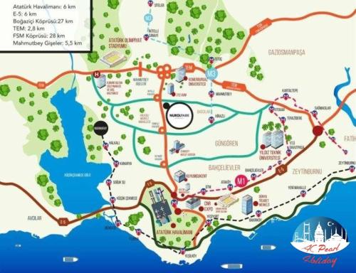  Elegant 2 bedroom apartment - A C Pearl Holiday Signature Collection in Istanbul