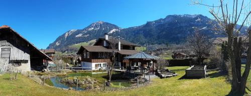 A szálláshely kívülről, privates Ferienhaus Lungern see-you in Lungern
