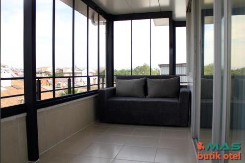 شرفة/ تراس, Mas Butik Otel in ايدريمت