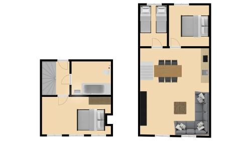 Plantage Hortus Apartments Room Type - Three-Bedroom Apartment