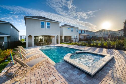 Cozy Home Near Disney by Rentyl with Private Pool, Air Hockey Table & Resort Amenities - 201B in Orlando, USA