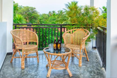 Uitzicht, L&D Stay Inn in Hikkaduwa