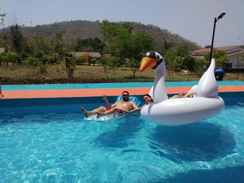 Swimming pool, Taakradan Valley Hotel near Huai Mae Khamin Waterfall