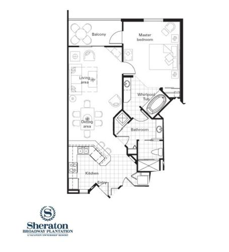 Unit at the Sheraton Broadway Plantation Myrtle Beach (SC)