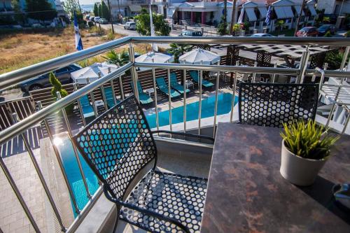Balkons/terase, Sea Pearl Luxury Apartments in New Vrasna (Thessaloniki)
