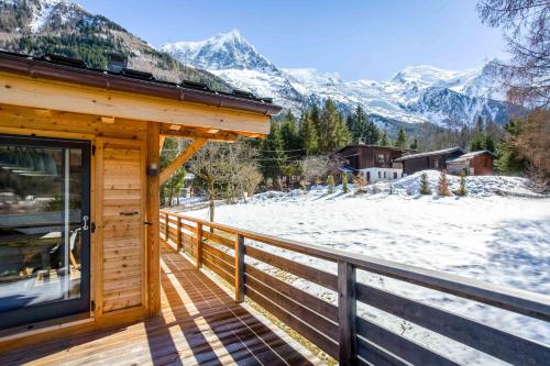 شرفة/ تراس, Chalet De L'ours - Chamonix All Year in لي كراي