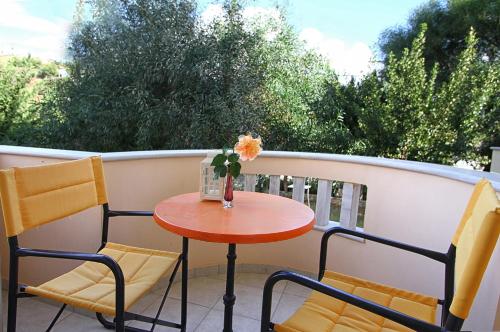 Kilátás, Porto Limnia in Plaka