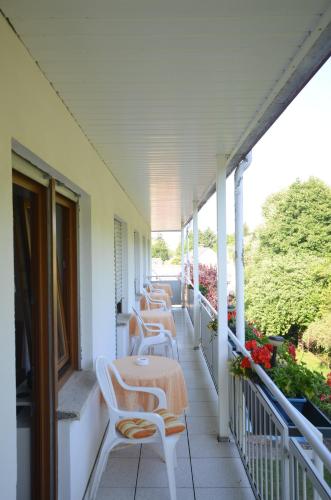 Balcony/terrace, Pension Burk in Bad Endbach