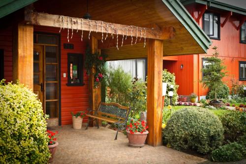 Eingang, Weisserhaus in Puerto Varas