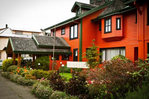 Eingang, Weisserhaus in Puerto Varas