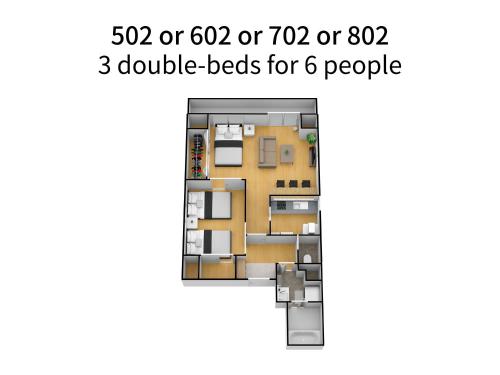 One-Bedroom Apartment (502/602/702/802)