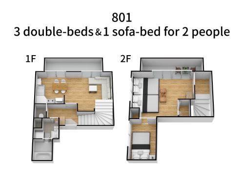 Two-Bedroom Maisonette (801)