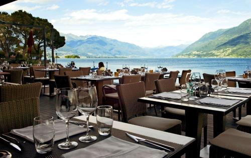 餐廳, Brissago Lake Apartment in 布里薩戈