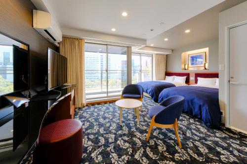 Chambre avec 2 lits, petite, vue sur le parc