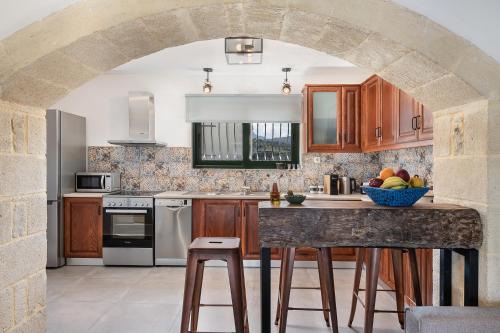 Kitchen, Trialonia Luxury Villa in Mithimna