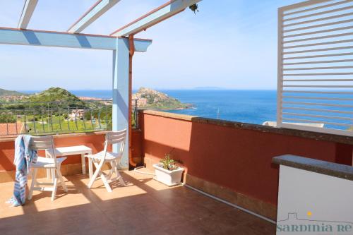 balkon/terras, Attico Baja Ostina 3 bedrooms apartment in Terrabianca in Terrabianca