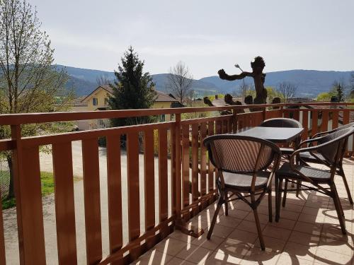 Erkély/terasz, Apartement-Gîte rural à 3 km de Delémont (Apartement-Gite rural a 3 km de Delemont) in Delemont