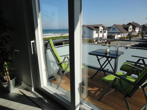 Balcony/terrace, Ferienwohnung mit Meerblick in Dahme