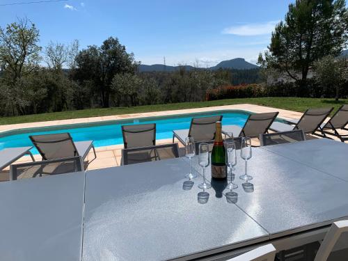 Villa Terre d'Azur with heated private pool