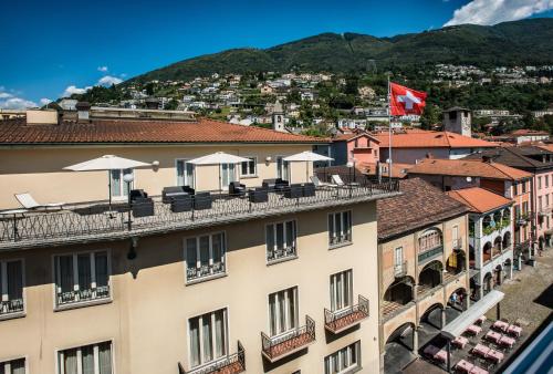 Balkon/Terrasse, Hotel dell'Angelo in Locarno