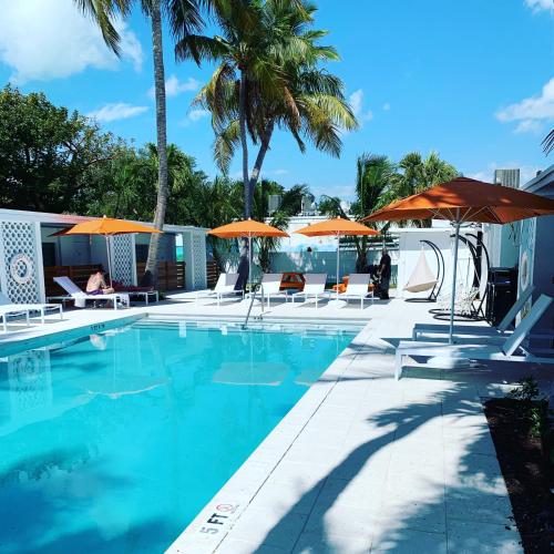 Swimming pool, Sunset Inn near Lorelei Restaurant & Cabana Bar
