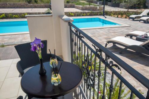 balkon/terras, B&B Villa Maris in Krk Island