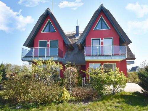 外部景觀, Ferienhaus Boddenbrise mit Hiddenseeblick in 諾因基興/前波莫瑞州-呂根島
