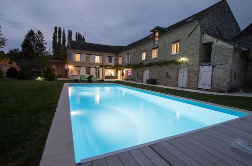 Swimming pool, Le clos de Chaussy in Chaussy
