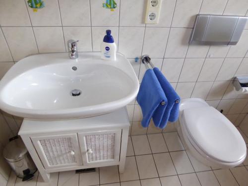Bathroom, Ferienwohnung Angelika Gries in Margetshochheim