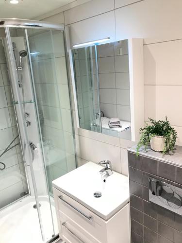 Shower, Kvaløya Lodge in Kvaloysletta