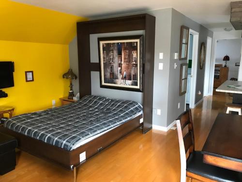 Közös társalgó / TV, La Maison des Eboulis in Victoriaville (QC)