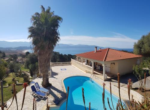 Villa Liamone Studio für 3 Personen , 400 m vom Strand, Pool, Klimaanlage - Évisa