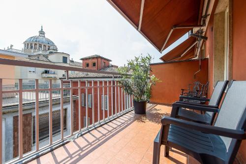 Terraza/balcón, Hotel Torino in Parma