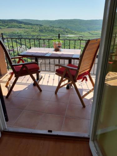 Erkély/terasz, Guesthouse Villa Marija in Motovun