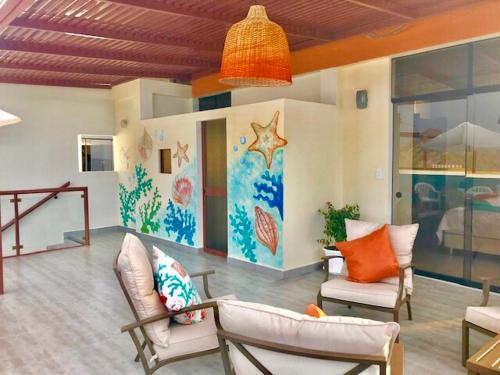 Erkély/terasz, Matices del Mar en Canoas in Canoas De Punta Sal