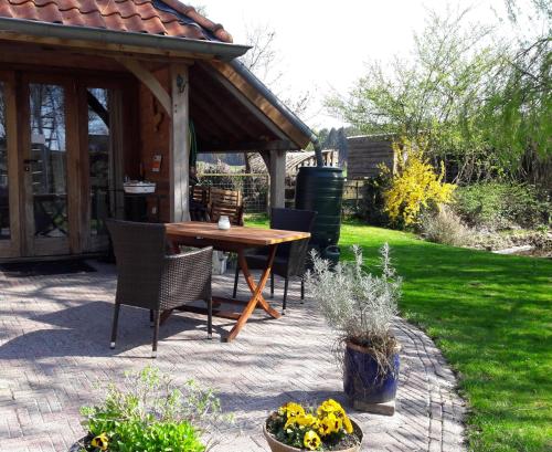 阳台/露台, Bed&Breakfast 't Eikeltje in 胡吉文