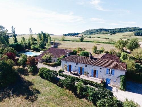 Viesnīcas āriene, Beautiful French Farmhouse in Tournon-d'Agenais