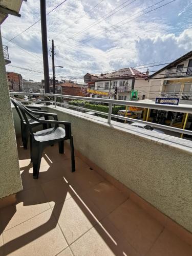 Erkély/terasz, Villa Centar Ohrid in Leskajca