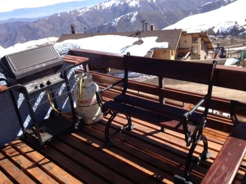 balkong/terrass, Ski in-out Apartment in El Colorado in Farellones