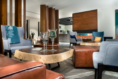 共用Lounge/電視區, 優美酒店 (UMI Hotel) in 司考加佛斯