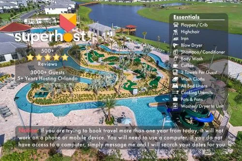 F - New 4 Bedroom Home - 5 Miles to Disney - Free Water Park - Private Pool photo 2