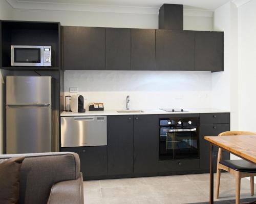 ห้องครัว, Kelly Rd Cambridge Lodge in เคมบริดจ์