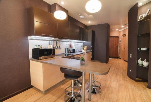 virtuve, Apartment-Hotel Panorama in Dnipro